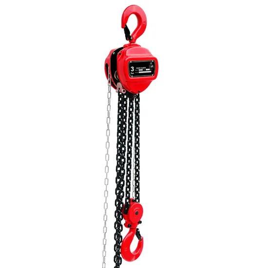3 Ton Hand Lifting Chain Pulley Block with 3M Lift